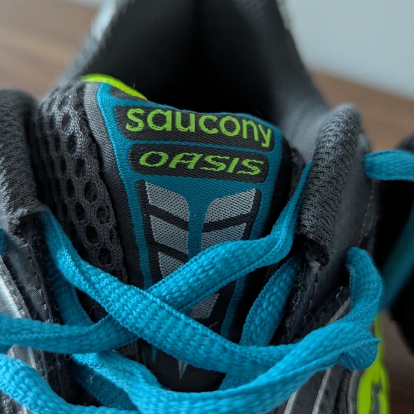 Saucony Oasis Grid Running Shoes Sneakers Gray Blue Size 9.5 NEW NWT - Picture 9 of 10